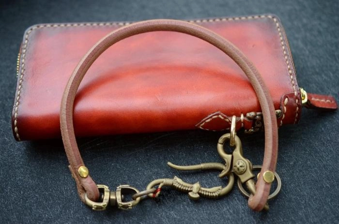 Handmade Leather Cool Punk Rock Eagle Wallet Chain Biker Trucker Wallet Chain Trucker Wallet Chain for Men