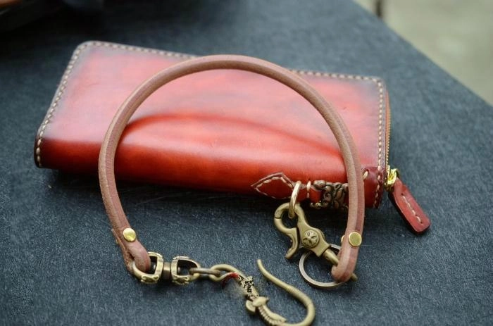 Handmade Leather Cool Punk Rock Eagle Wallet Chain Biker Trucker Wallet Chain Trucker Wallet Chain for Men