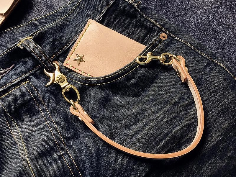 Handmade Leather Cool Punk Rock Wallet Chain Biker Trucker Wallet Chain Trucker Wallet Chain for Men