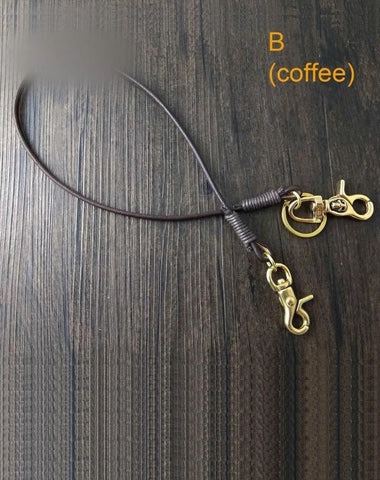 Handmade Leather Cool Punk Rock Wallet Chain Biker Trucker Wallet Chain Trucker Wallet Chain for Men
