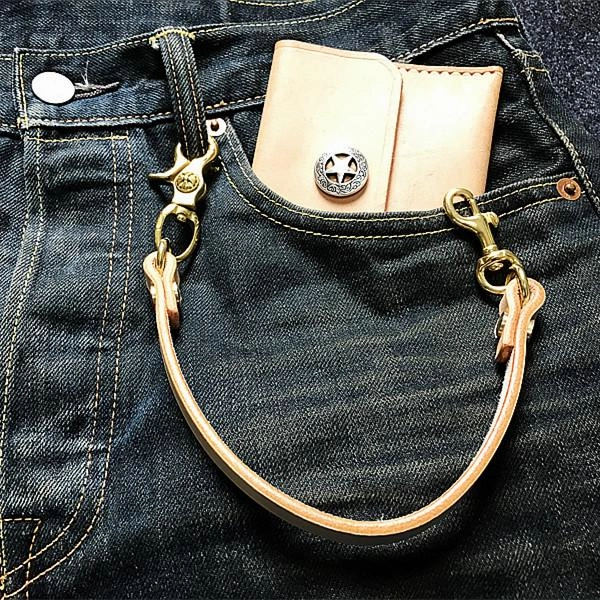 Handmade Leather Cool Punk Rock Wallet Chain Biker Trucker Wallet Chain Trucker Wallet Chain for Men