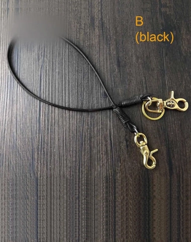 Handmade Leather Cool Punk Rock Wallet Chain Biker Trucker Wallet Chain Trucker Wallet Chain for Men