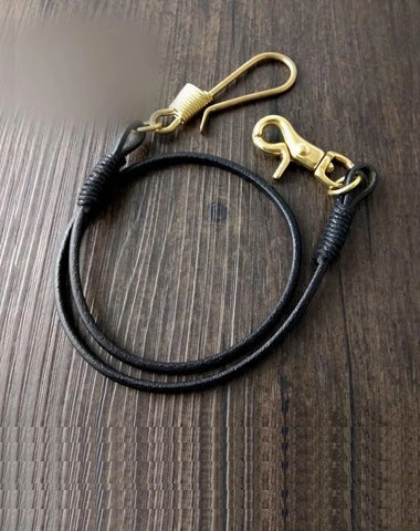 Handmade Leather Cool Punk Rock Wallet Chain Biker Trucker Wallet Chain Trucker Wallet Chain for Men