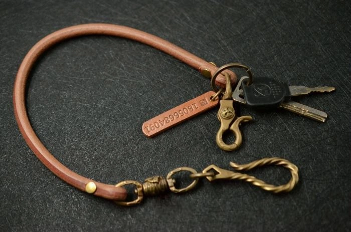 Handmade Leather Cool Punk Rock Wallet Chain Biker Trucker Wallet Chain Trucker Wallet Chain for Men