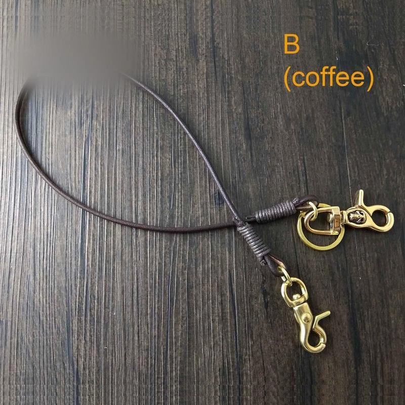 Handmade Leather Cool Punk Rock Wallet Chain Biker Trucker Wallet Chain Trucker Wallet Chain for Men