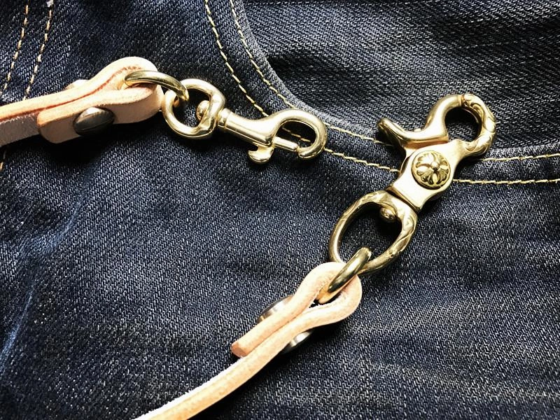 Handmade Leather Cool Punk Rock Wallet Chain Biker Trucker Wallet Chain Trucker Wallet Chain for Men