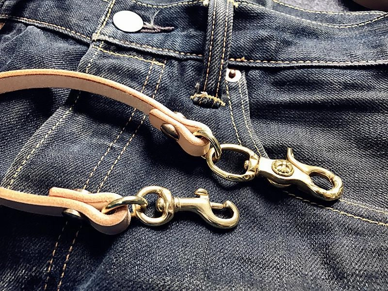 Handmade Leather Cool Punk Rock Wallet Chain Biker Trucker Wallet Chain Trucker Wallet Chain for Men