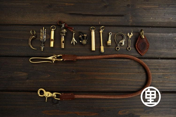 Handmade Vintage Leather Mens Wallet Chain Biker Wallet Chain Pants Chain For Men