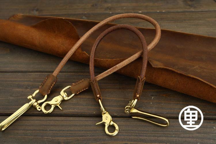 Handmade Vintage Leather Mens Wallet Chain Biker Wallet Chain Pants Chain For Men