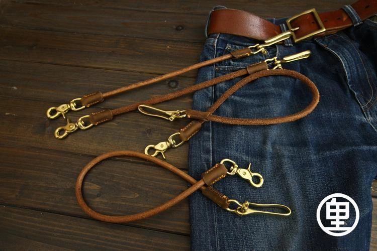 Handmade Vintage Leather Mens Wallet Chain Biker Wallet Chain Pants Chain For Men
