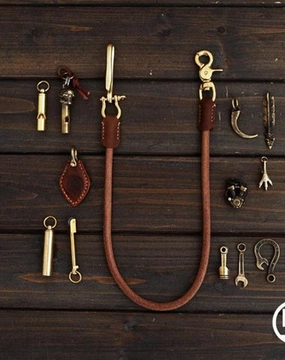 Handmade Vintage Leather Mens Wallet Chain Biker Wallet Chain Pants Chain For Men