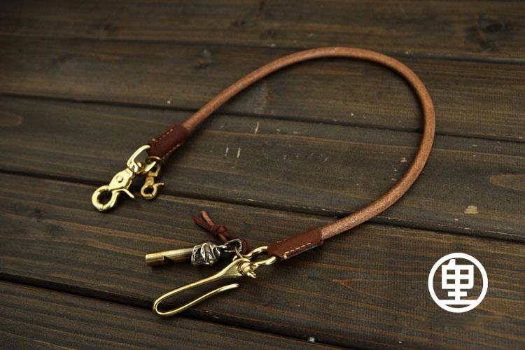 Handmade Vintage Leather Mens Wallet Chain Biker Wallet Chain Pants Chain For Men