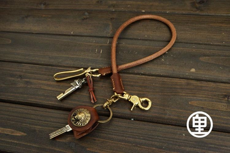 Handmade Vintage Leather Mens Wallet Chain Biker Wallet Chain Pants Chain For Men
