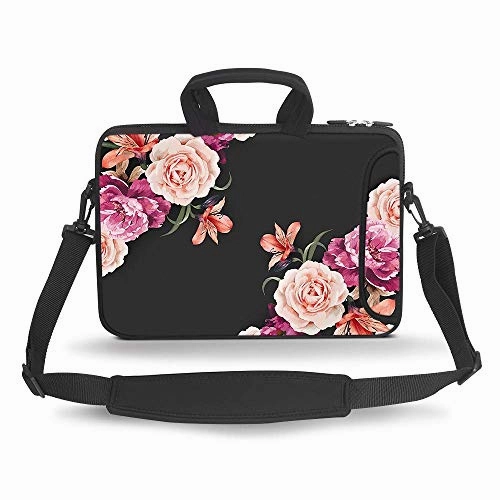 HAOCOO 13 13.3 inch Laptop Shoulder Bag Water-Resistant Neoprene Computer Case Sleeve with Handle