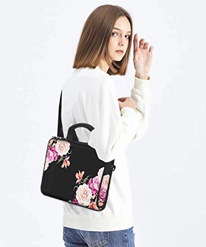 HAOCOO 13 13.3 inch Laptop Shoulder Bag Water-Resistant Neoprene Computer Case Sleeve with Handle