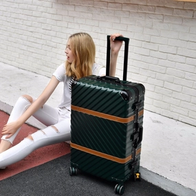 Hardside Rolling Luggage Carry On Suitcase 20 24 26 29 Checked Luggage Aluminum Frame Tsa Luggage
