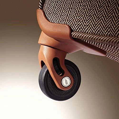 Hartmann 20 Inch Herringbone Luxe Ss Carry On Spinner, Terracotta Herringbone