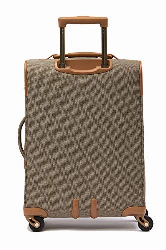 Hartmann 20 Inch Herringbone Luxe SS Carry On Spinner, Terracotta Herringbone