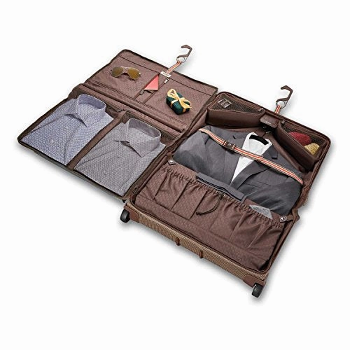 Hartmann Century Carry On Wheeled Garment Bag Carry-On Luggage, Mocha Monogram