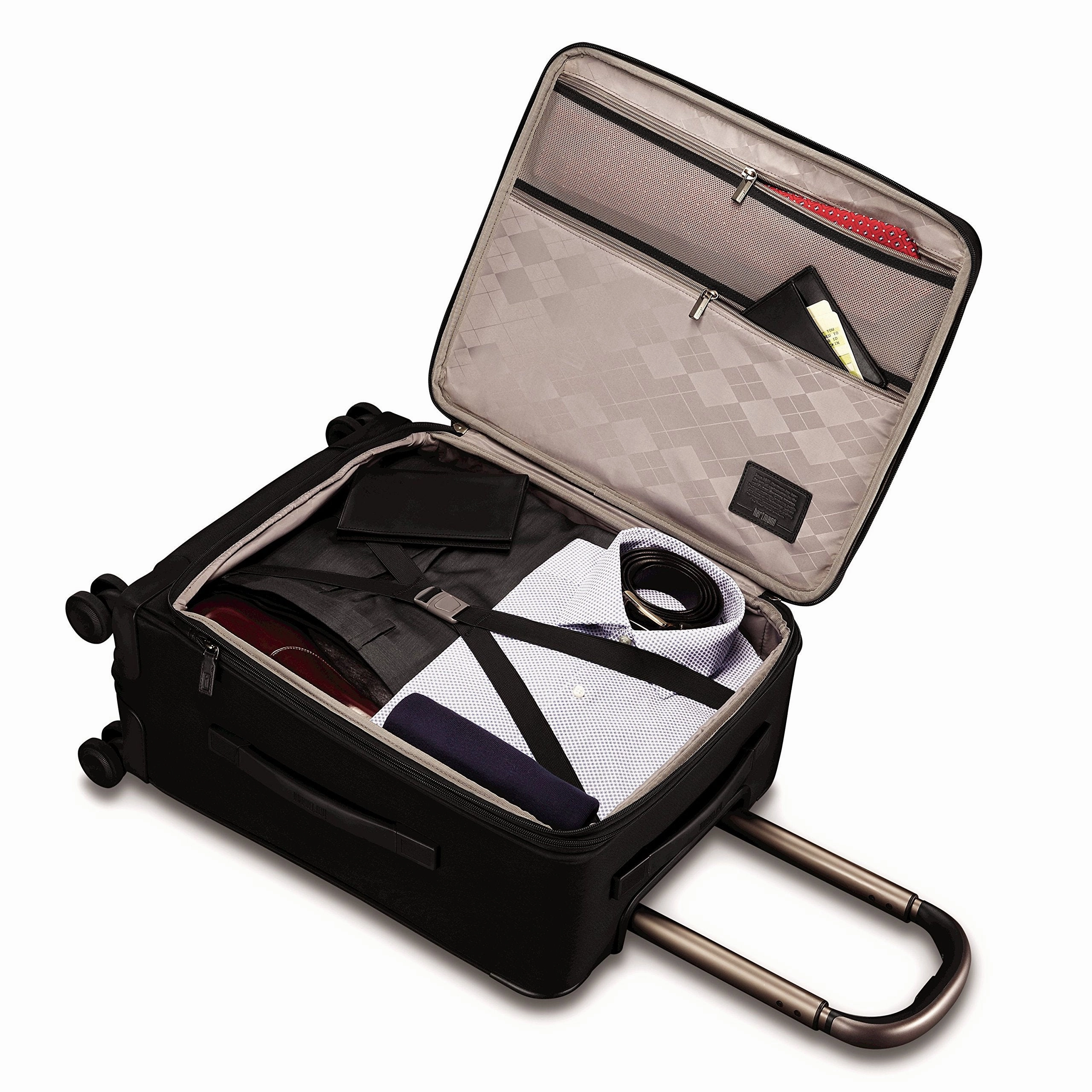 Hartmann Metropolitan 21" Domestic Carry-On Expandable Spinner (DEEP BLACK)