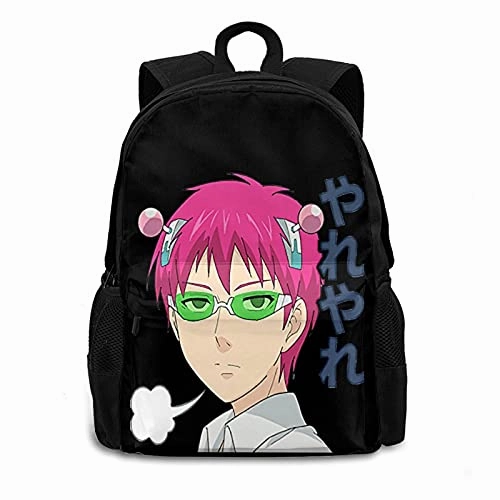 He Disastrous Life Of Saiki K Adult Backpack Travel Laptop Daypack Hiking Daypack Camping Adjustable Lightweight Large Capacity Woman'S Men Adult Student Knapsack
