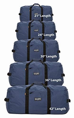 Heavy Duty Cargo Duffel Large Sport Gear Drum Set Equipment Hardware Travel Bag Rooftop Rack Bag (21" x 10" x 9", Navy)