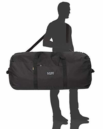 Heavy Duty Cargo Duffel Large Sport Gear Drum Set Equipment Hardware Travel Bag Rooftop Rack Bag (30" x 15" x 15", Black)