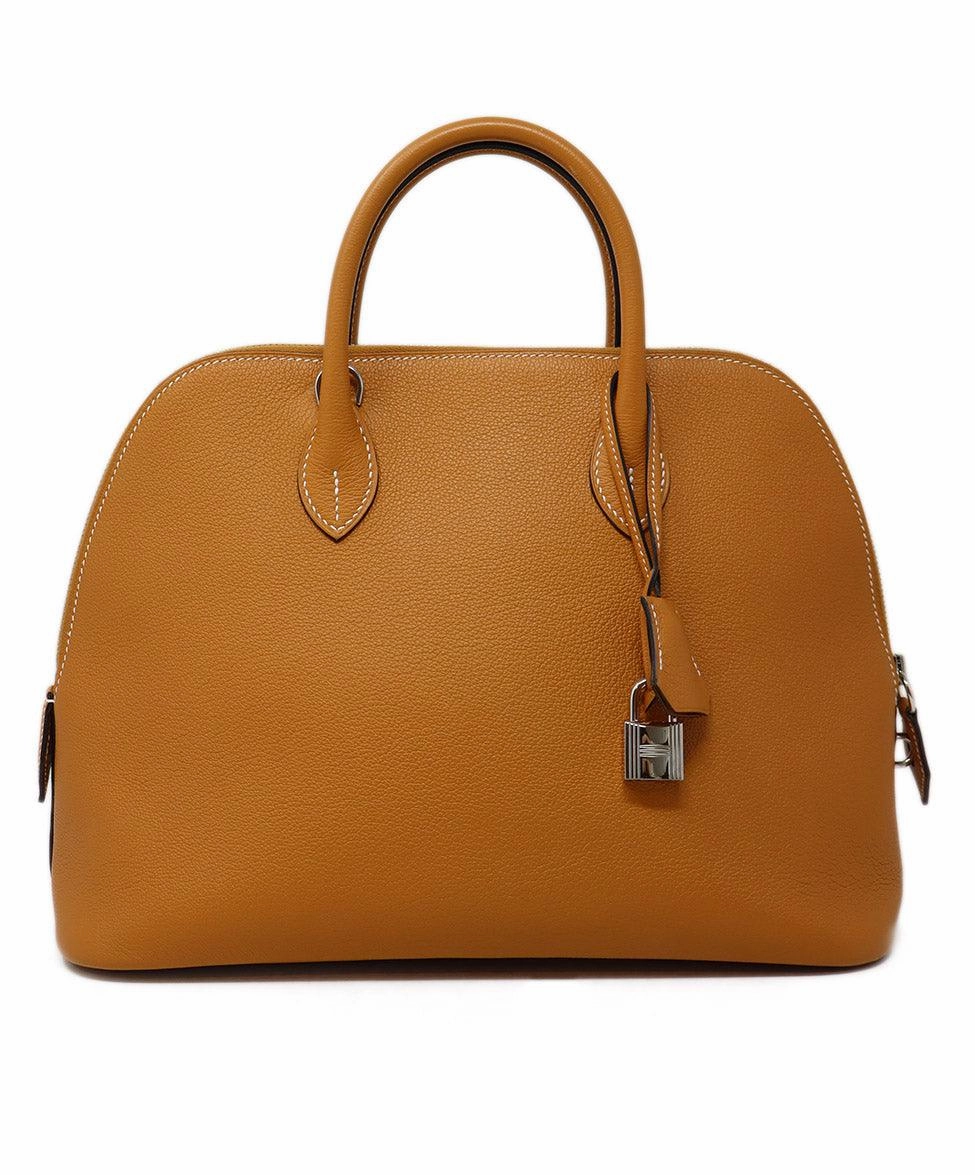 Hermes 2017 Gold Togo Leather Bolide 31 Bag