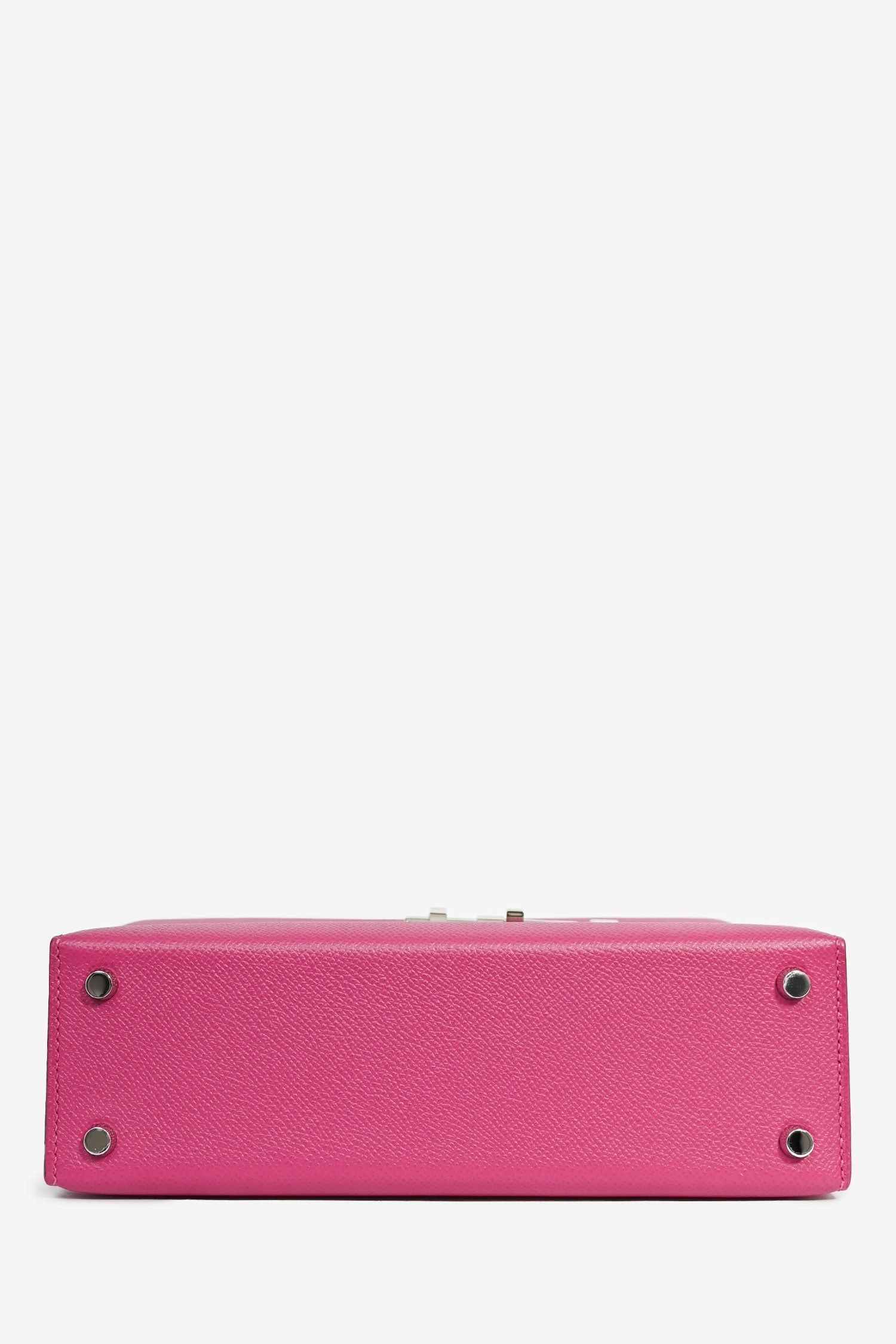 Hermes 2017 Rose Pourpre Epsom Leather Verrou 23 Crossbody Bag PHW