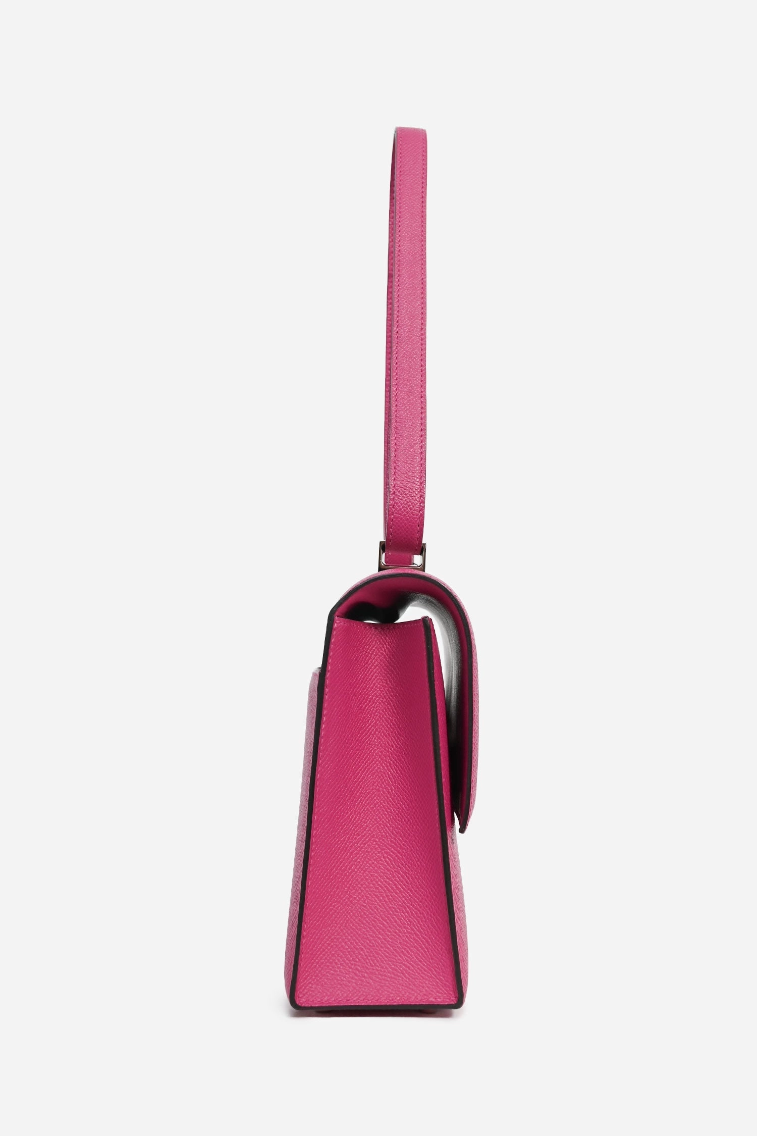 Hermes 2017 Rose Pourpre Epsom Leather Verrou 23 Crossbody Bag PHW