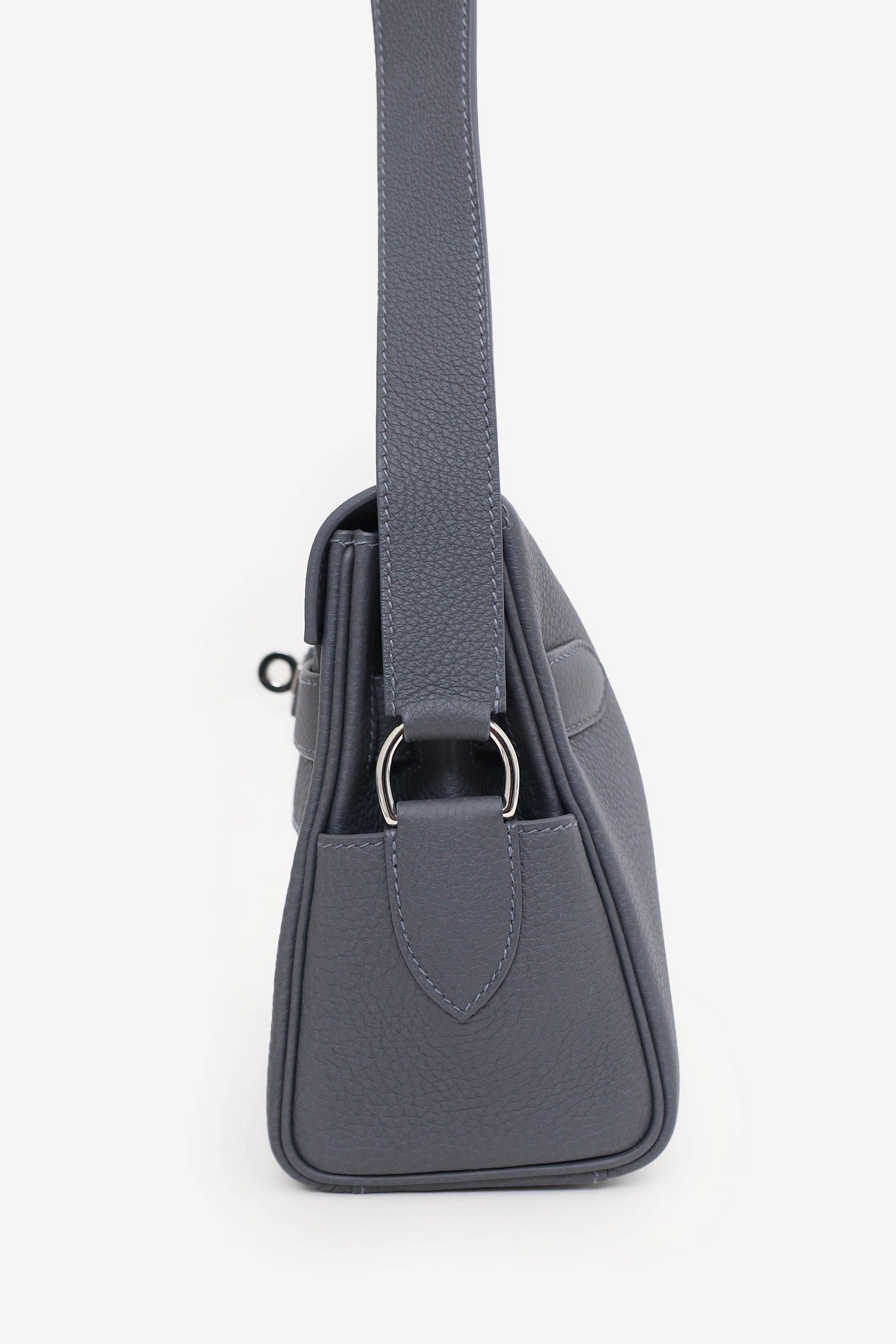 Hermes 2024 Grey Togo Leather Kelly Messenger Bag