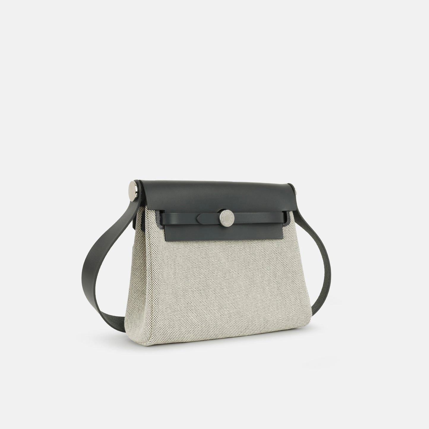 Hermes - Herbag 20 - Ecru/Ardoise Quadrille Toille PHW - 2024 - Brand New