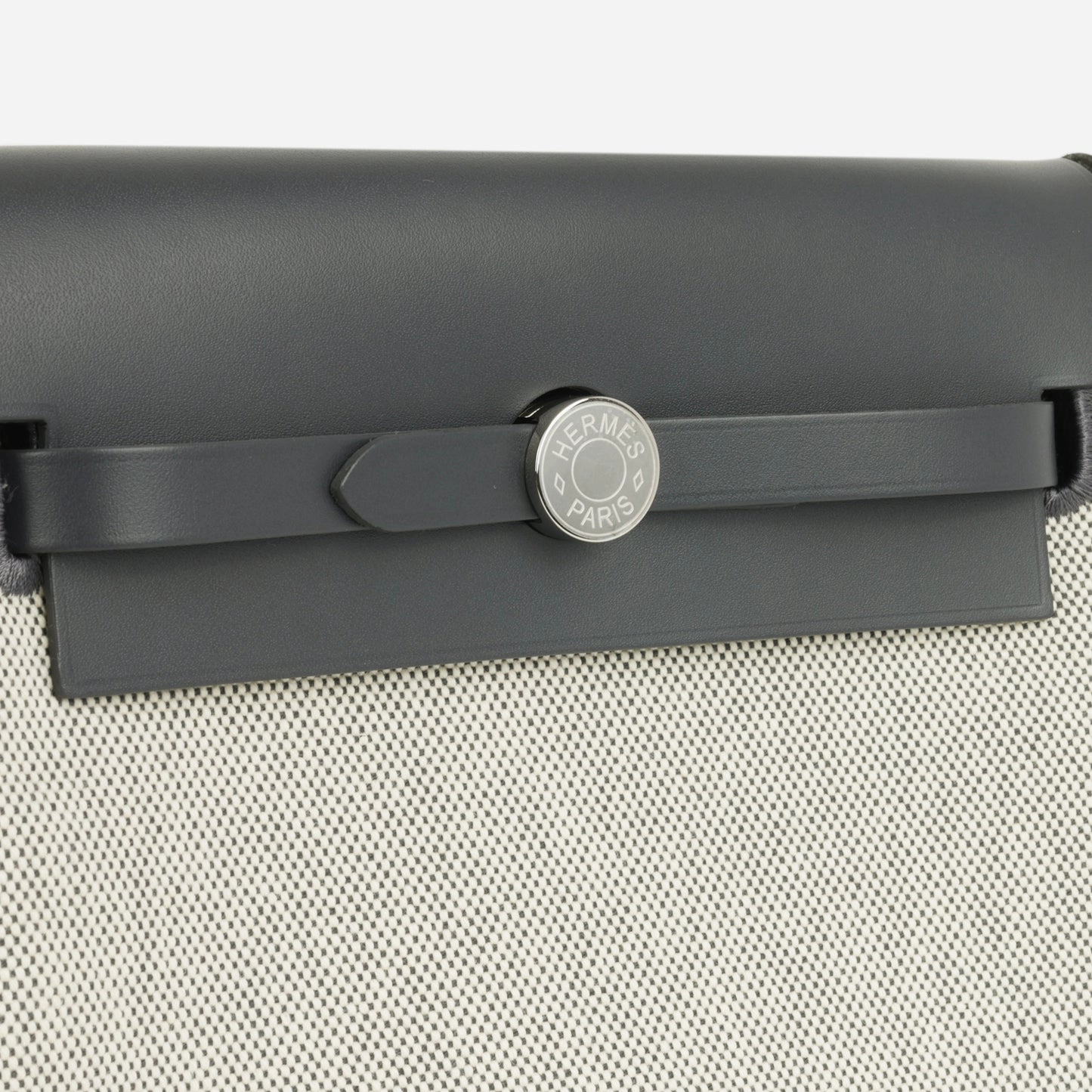 Hermes - Herbag 20 - Ecru/Ardoise Quadrille Toille PHW - 2024 - Brand New