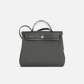 Hermes - Herbag 31 - Ardoise Canvas / Hunter PHW - Brand New - 2025
