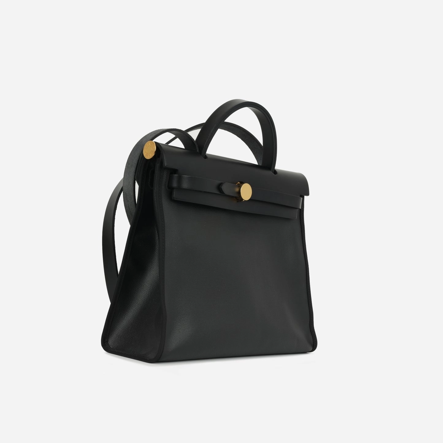 Hermes - Herbag 31 - Noir Berline Toile / Hunter GHW - 2021 - Pre-Loved