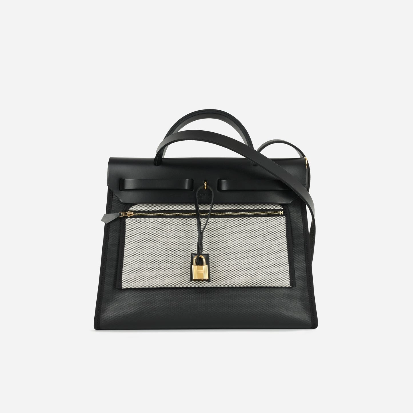 Hermes - Herbag 31 - Noir Berline Toile / Hunter GHW - 2021 - Pre-Loved