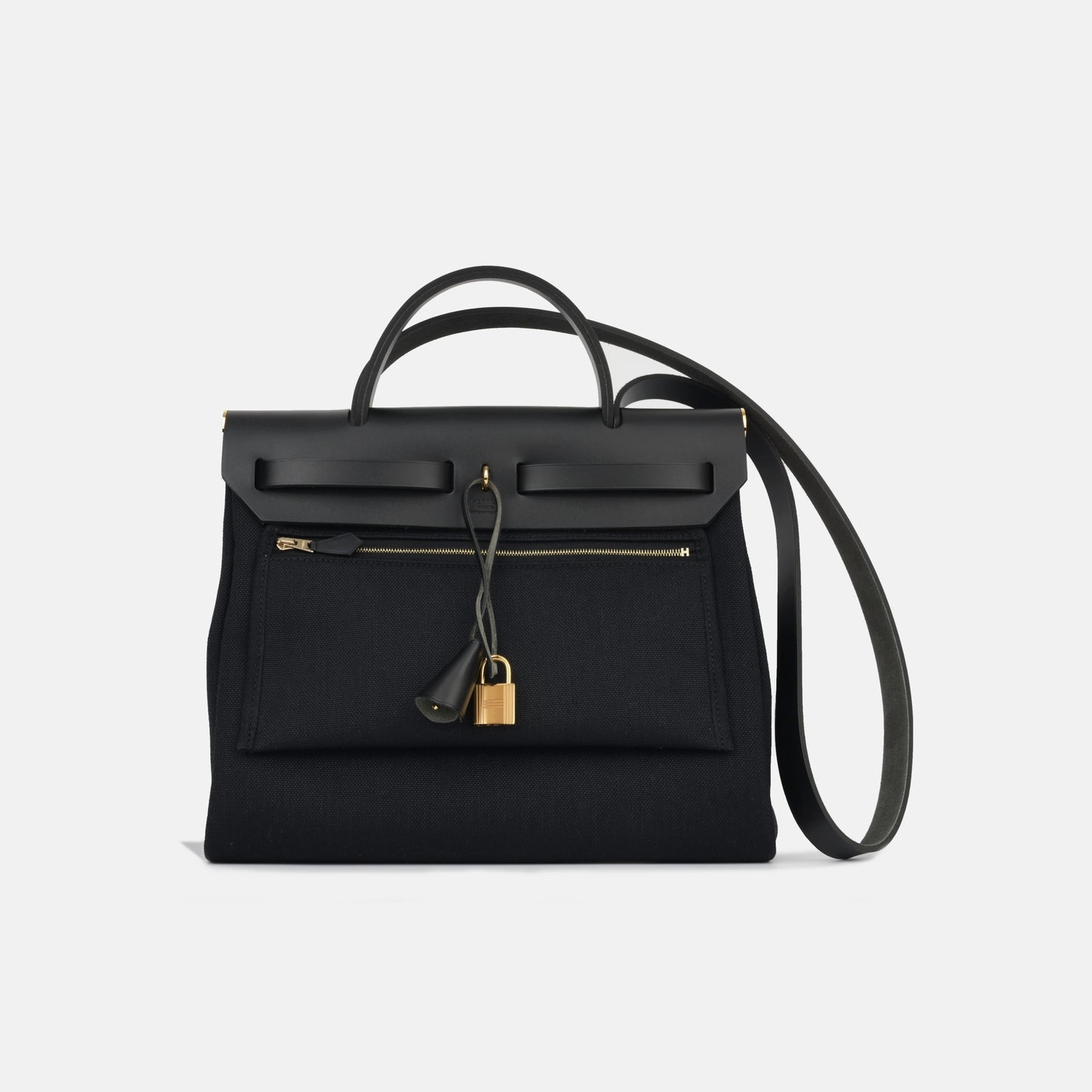 Hermes - Herbag 31 - Noir Canvas / Hunter GHW - Brand New