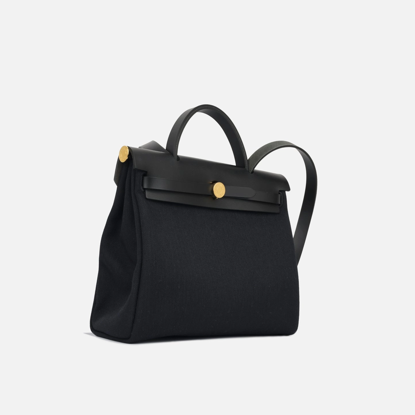 Hermes - Herbag 31 - Noir Canvas / Hunter GHW - Brand New