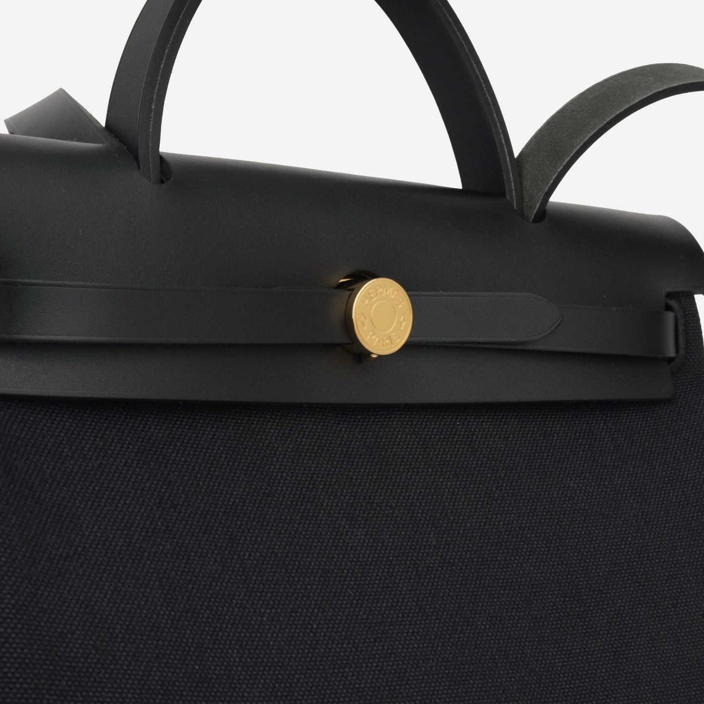 Hermes - Herbag 31 - Noir Canvas / Hunter GHW - Brand New