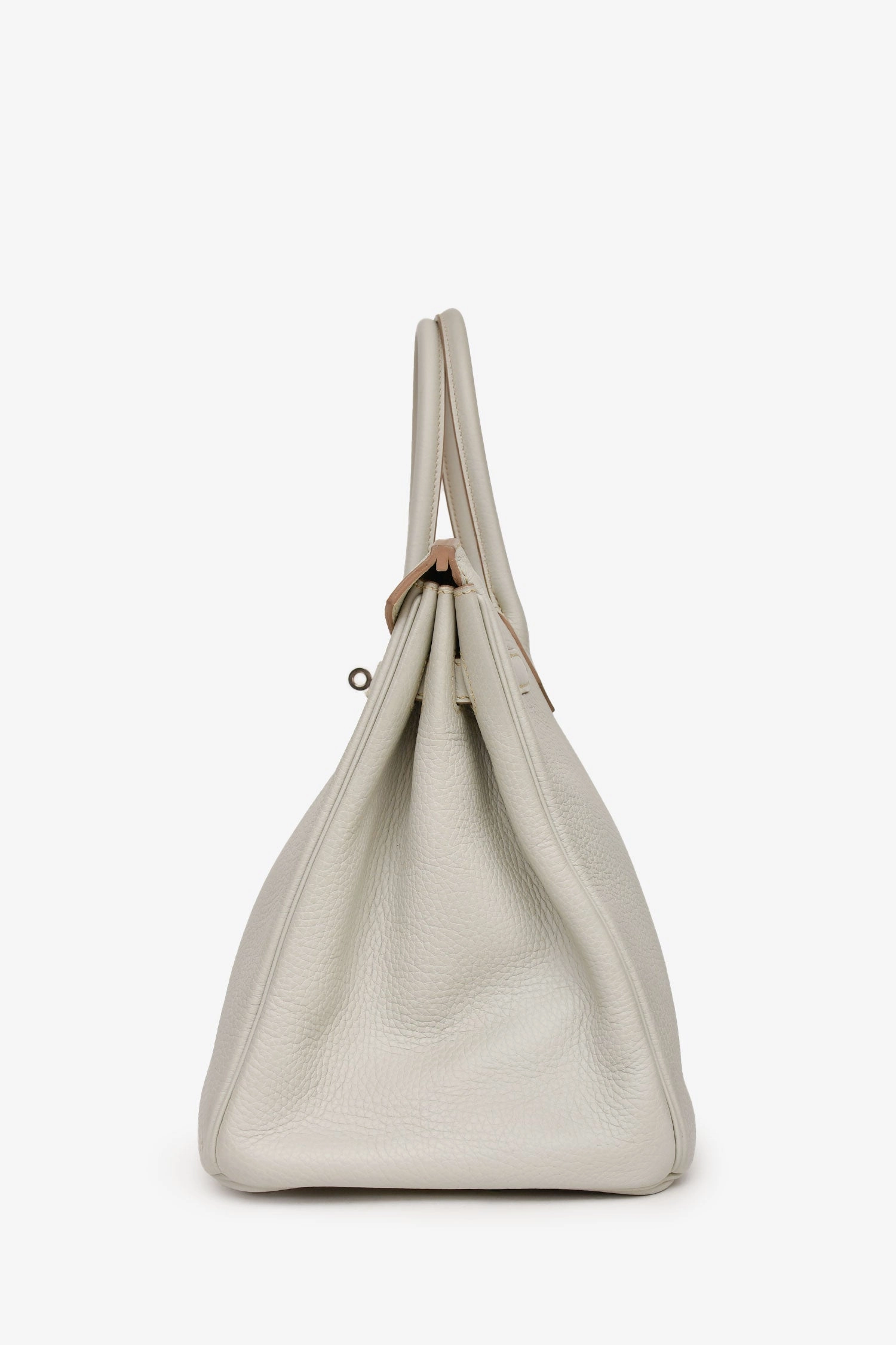 Herms 2013 Light Grey Clemence Birkin 35 PHW