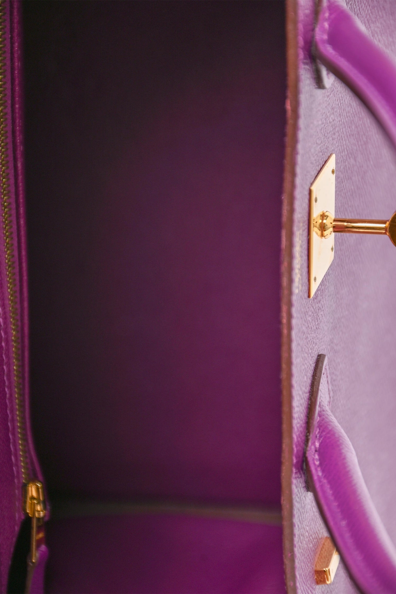 Herms 2014 Anemone Purple Epsom Leather Birkin 30