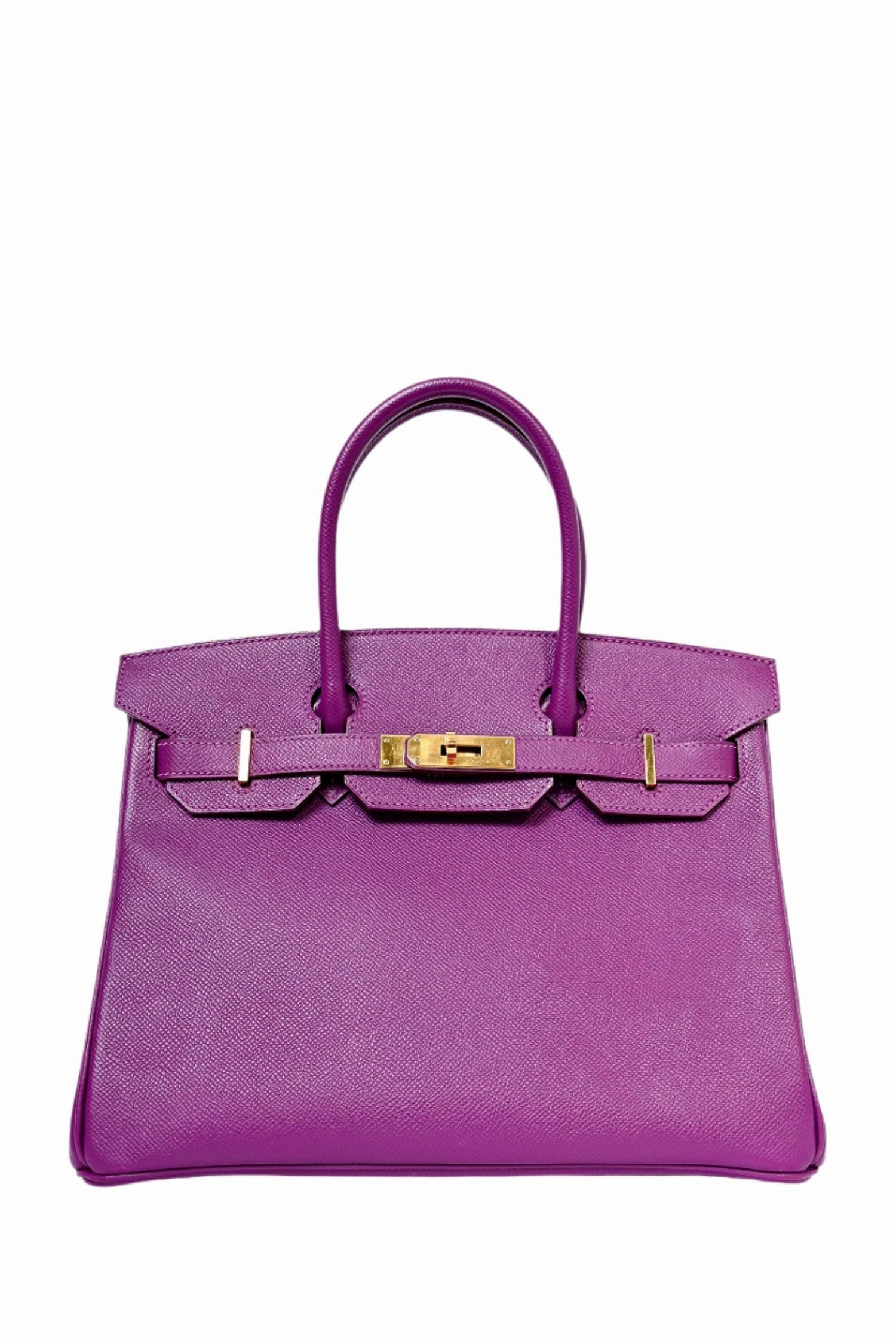 Herms 2014 Anemone Purple Epsom Leather Birkin 30