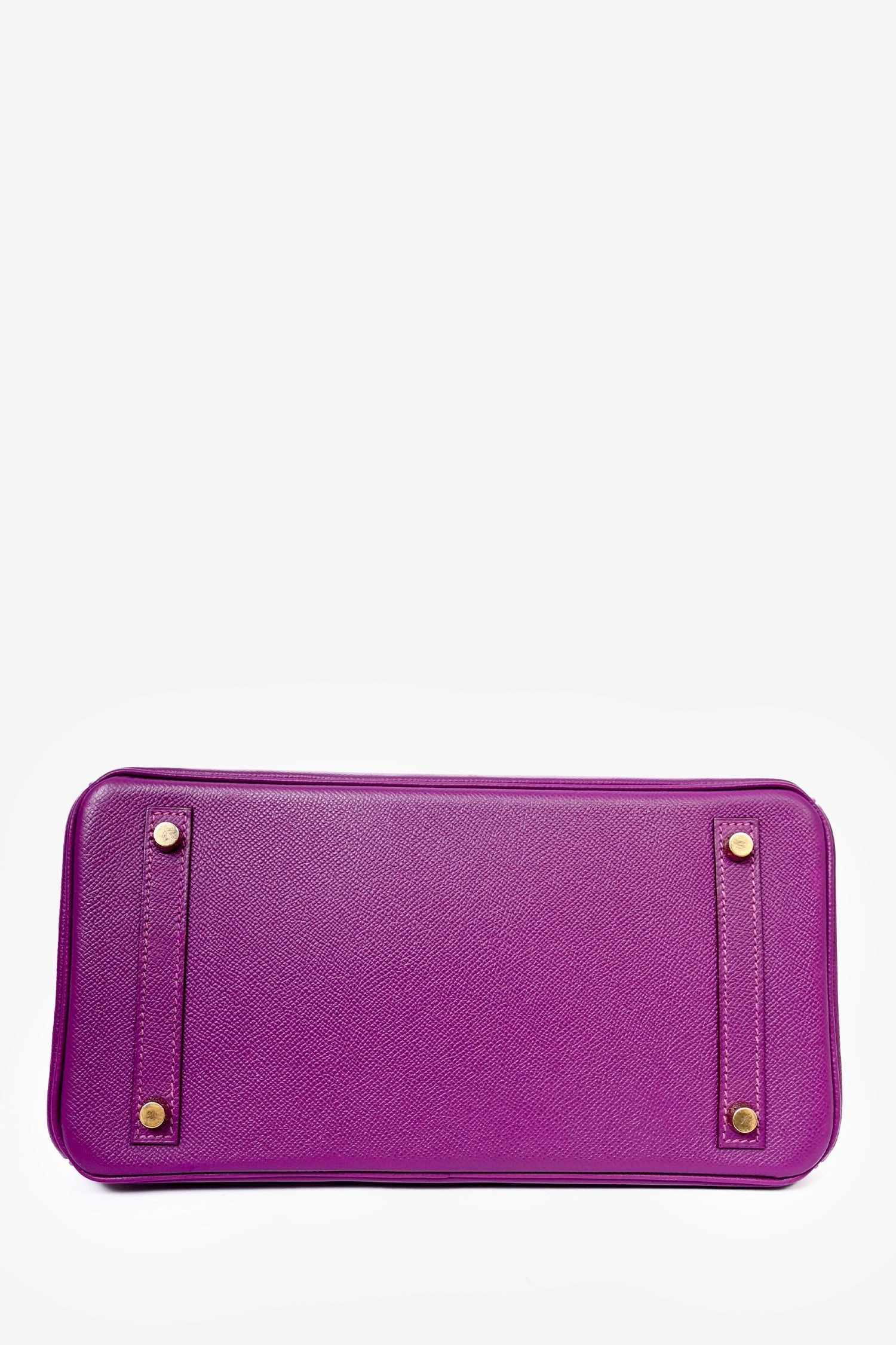 Herms 2014 Anemone Purple Epsom Leather Birkin 30