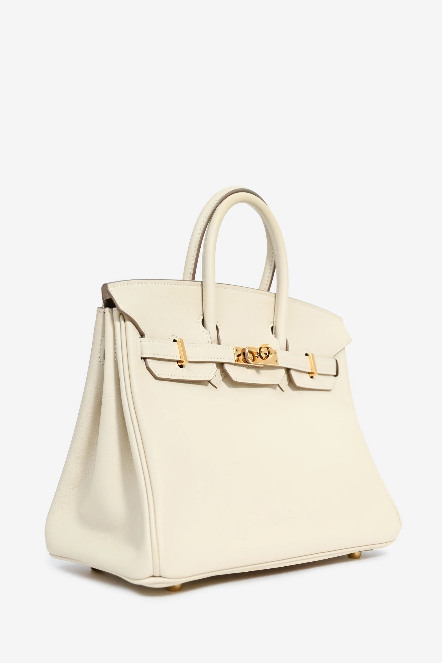 Herms 2017 Craie Swift Leather Birkin 25