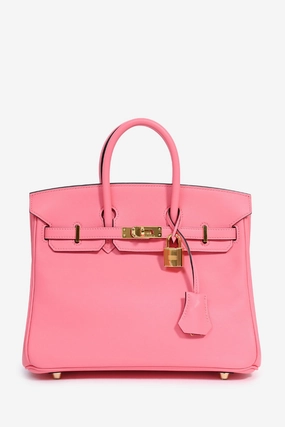 Herms 2017 Rose Azale Swift Retourne Birkin 25