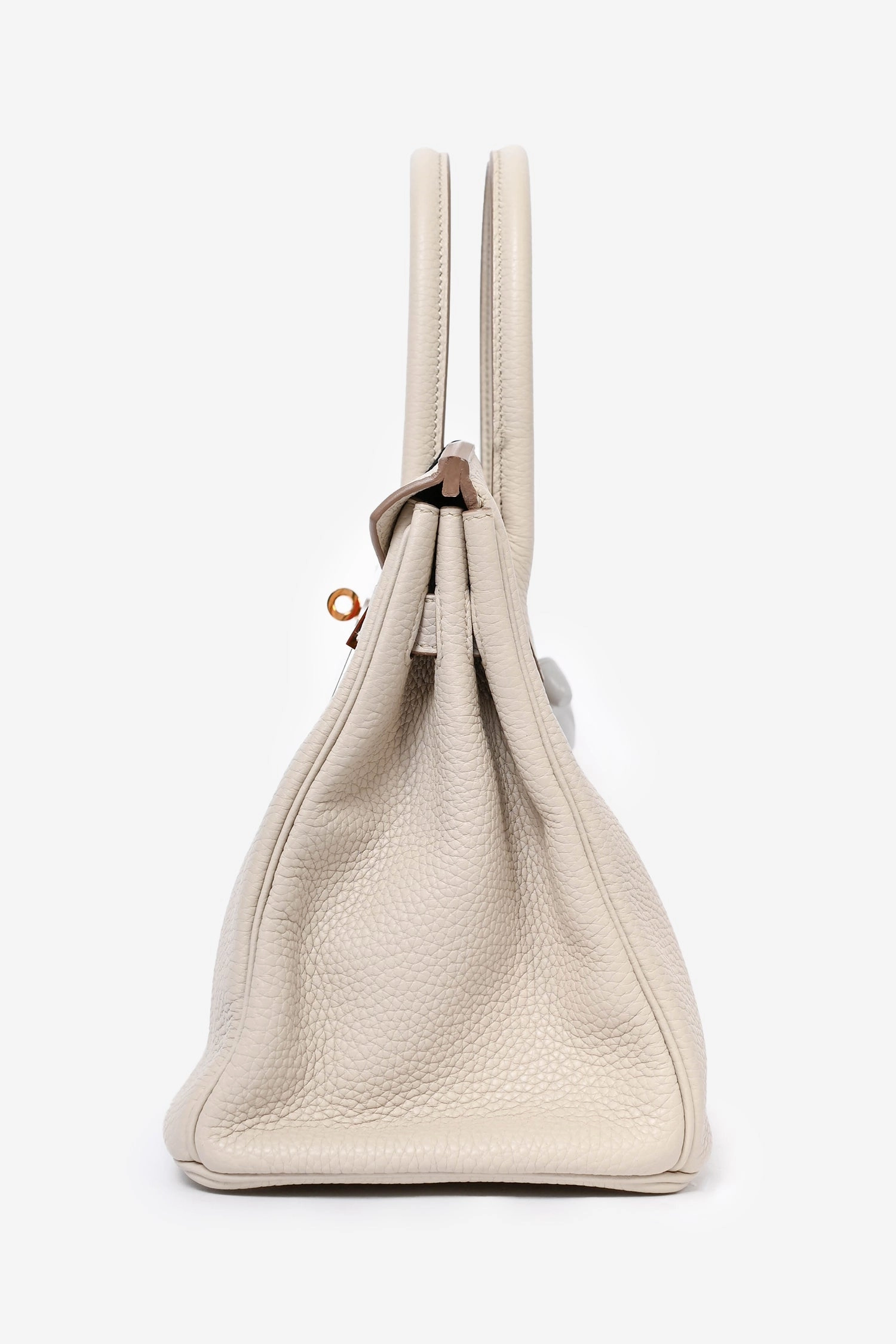 Herms 2019 Beton Clemence Leather Birkin 30