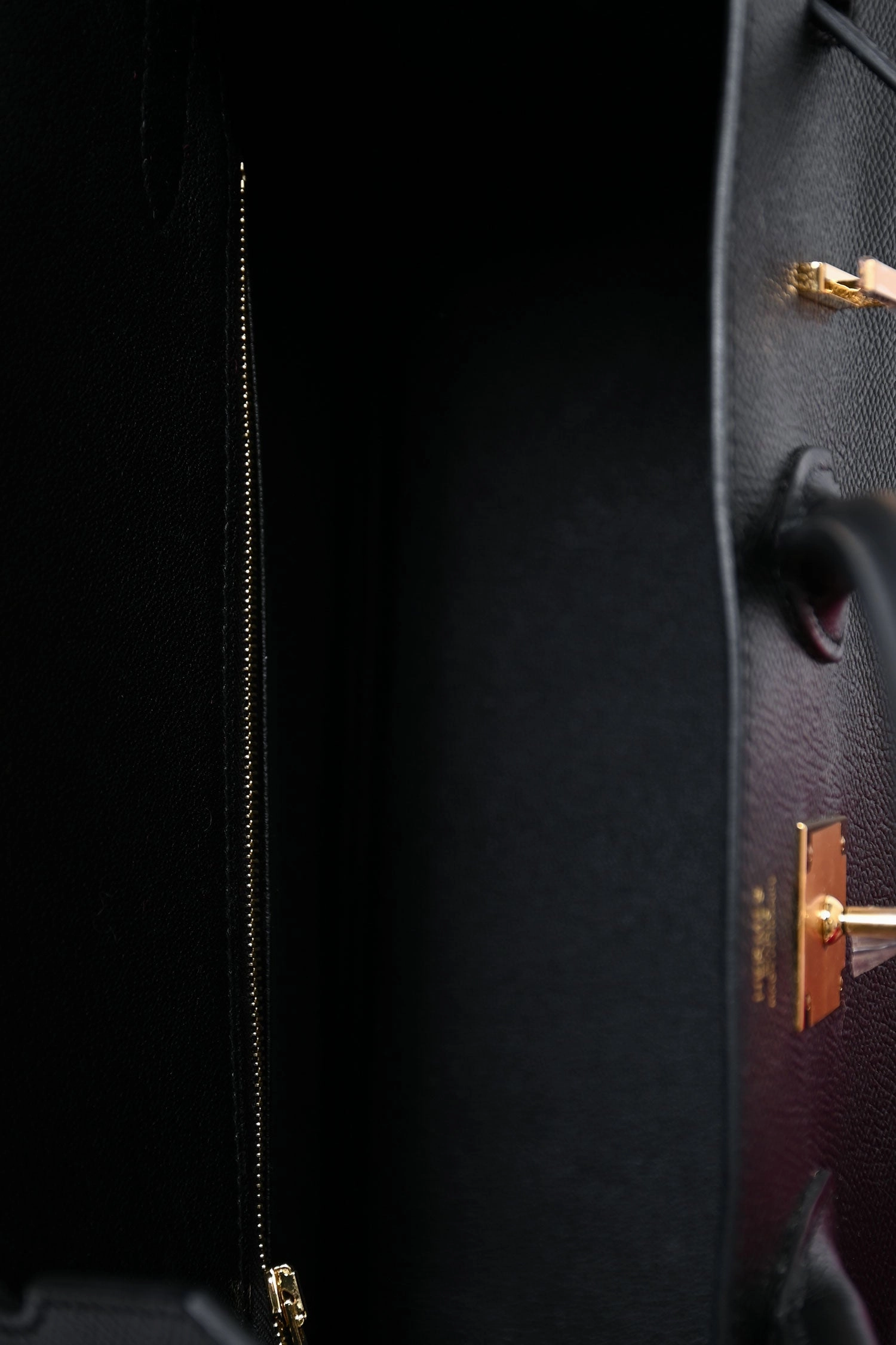 Herms 2020 Black Epsom Leather Retourne Birkin 30 GHW