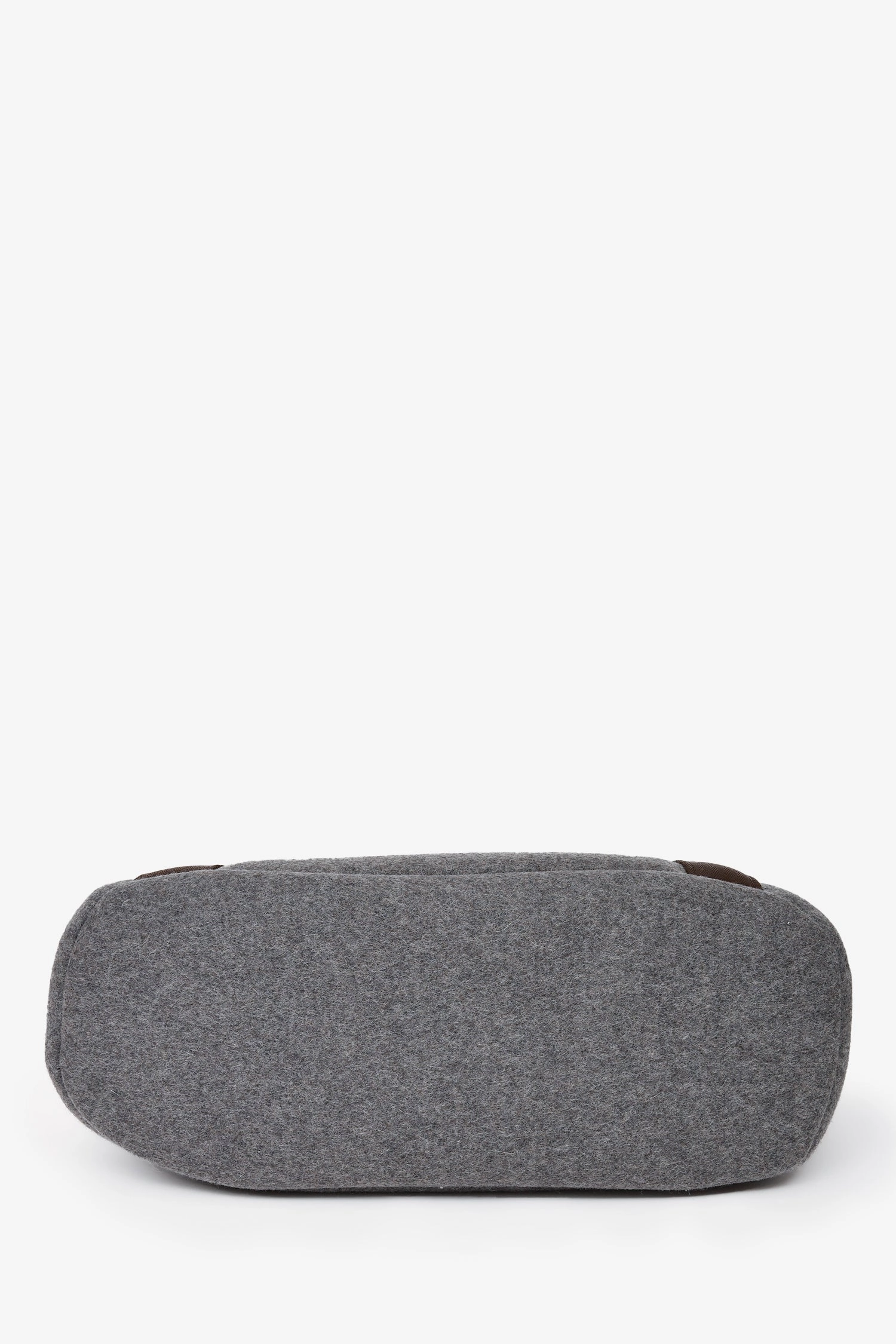 Herms 2021 Grey Felt 'The Grooming' Bag