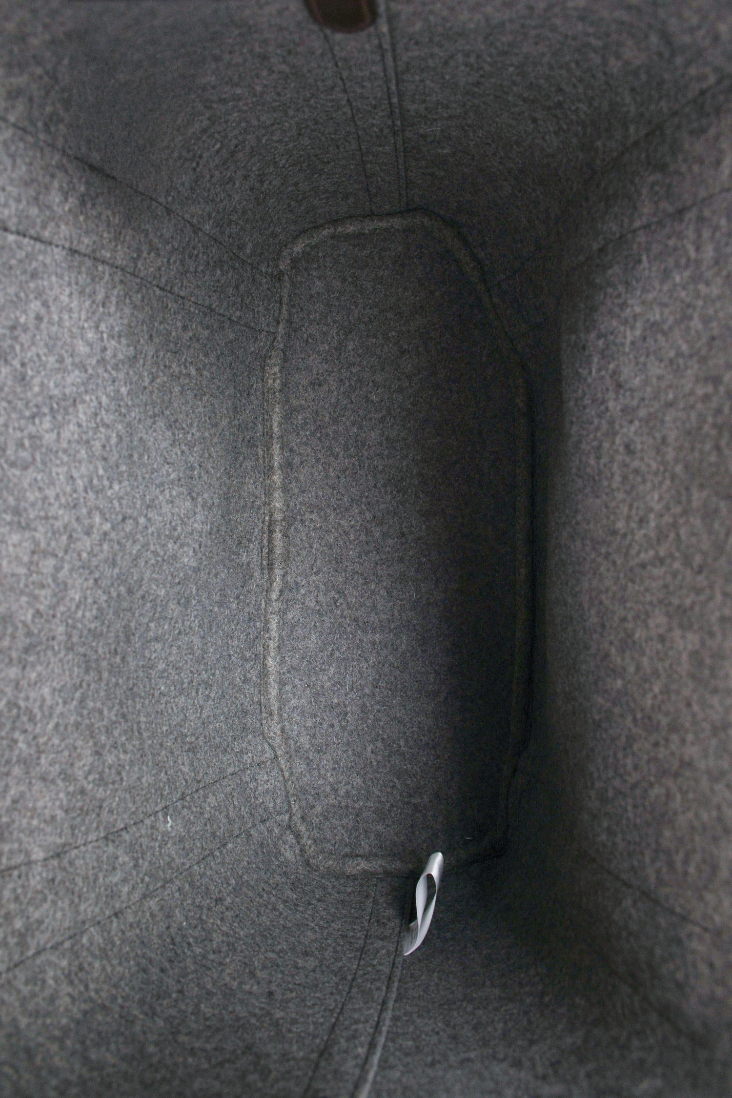 Herms 2021 Grey Felt 'The Grooming' Bag