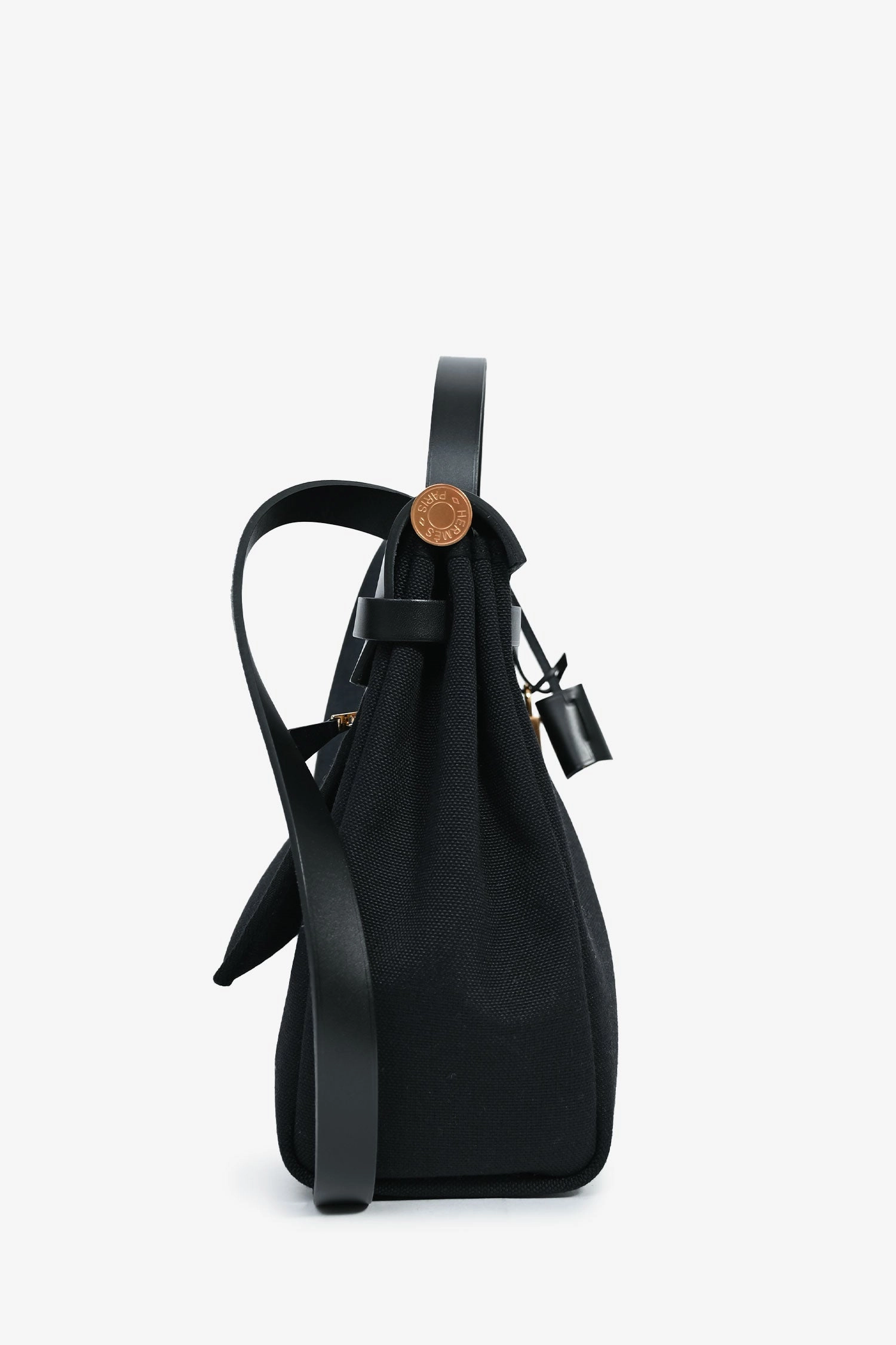 Herms 2022 Black Toile Canvas/Leather Herbag 31